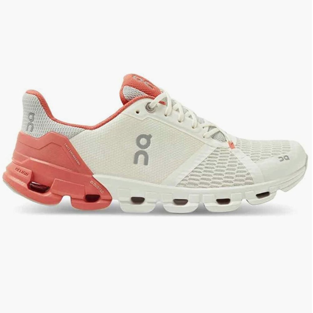 On Running Cloudflyer Women's Running Shoes in White/Coral